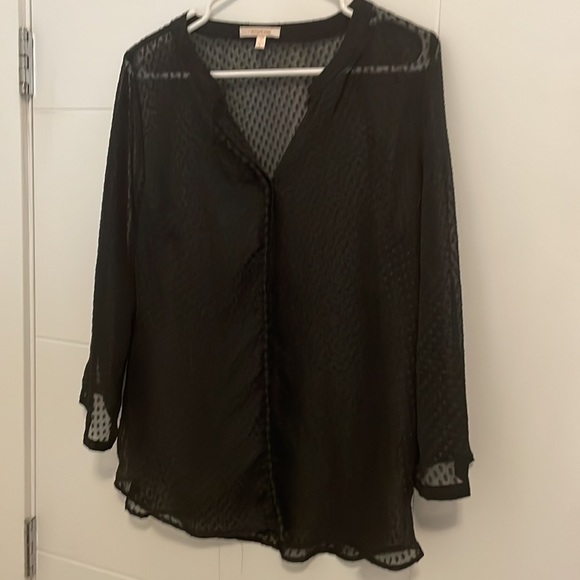 Skies Are Blue Sheer Blouse - Picture 2 of 9